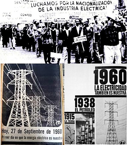 Se nacionaliza la Industria Electrica.