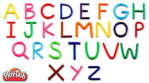 Learning the alphabet.