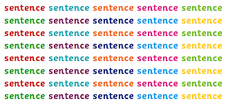 learning to read and write sentences