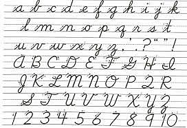 my mamaw teaching me cursive