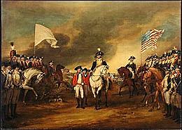 Cornwallis surrenders at Yorktown
