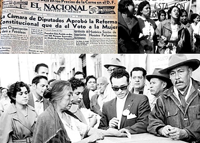 Primera vez mujeres en México emiten su voto.