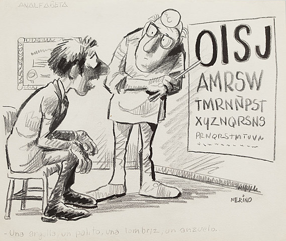 Alto porcentaje de analfabetismo