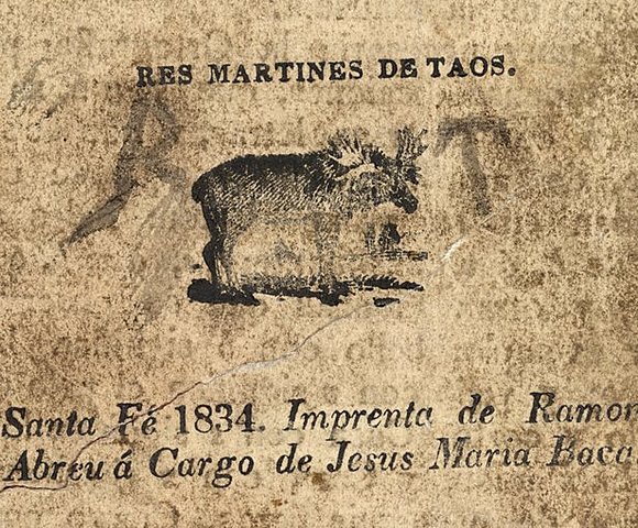 First book printed in New Mexico, a Spanish-language spelling book