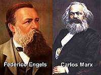 Carlos Marx y Federico Engels.