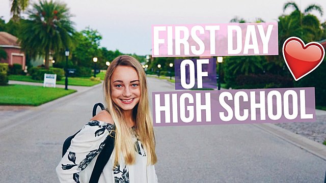 First day of freshman year