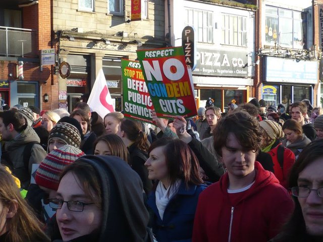 Student demonstrators protest against fees rise in cities across Britain