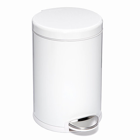 I ruined our white trash can.