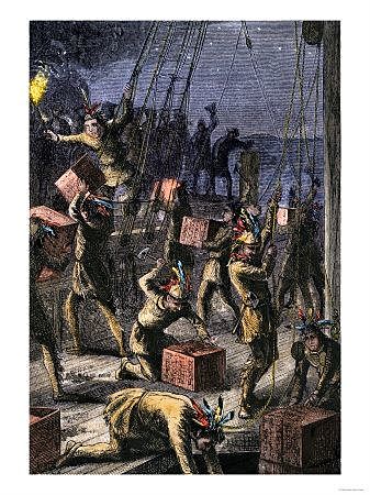 Dec. 16, 1773: Boston Patriots dressed as Indians