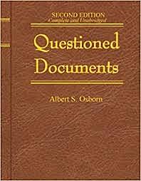 Osborn published “Questioned Documents”