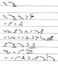 Sistema de taquigrafía