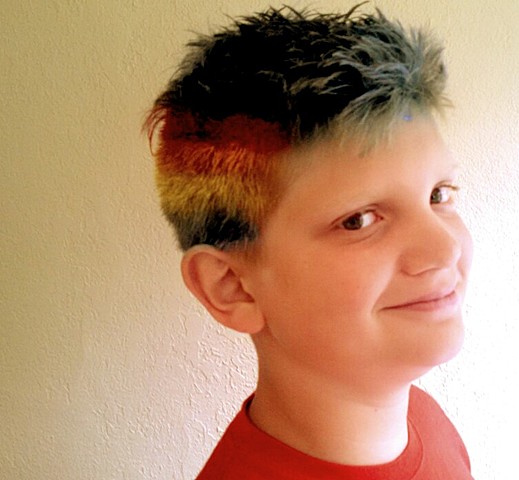 Dyed my hair Rainbow Temporarily