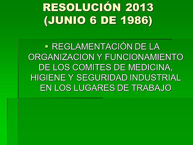 RESOLUCIÓN 02013, de junio 6 de 1986