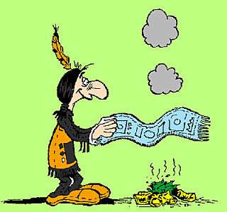 Señales de humo, luces y banderas