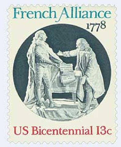 France signs an alliance with the United States.