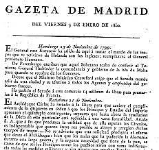 GAZETA DE MADRID