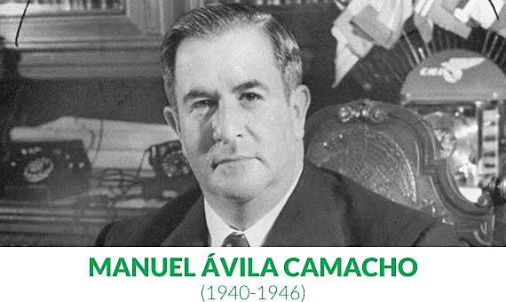 Presidente Manuel Avila Camacho 1940 - 1946