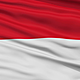 Indonesia flag close up realistic animation seamless loop 10 seconds long noh59dd2x  f0000