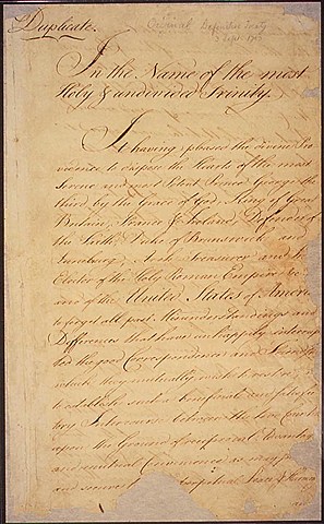 Treaty of Paris Signed