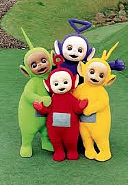 watching teletubbies