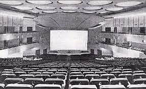 Sala  cinematográfica con fines didácticos