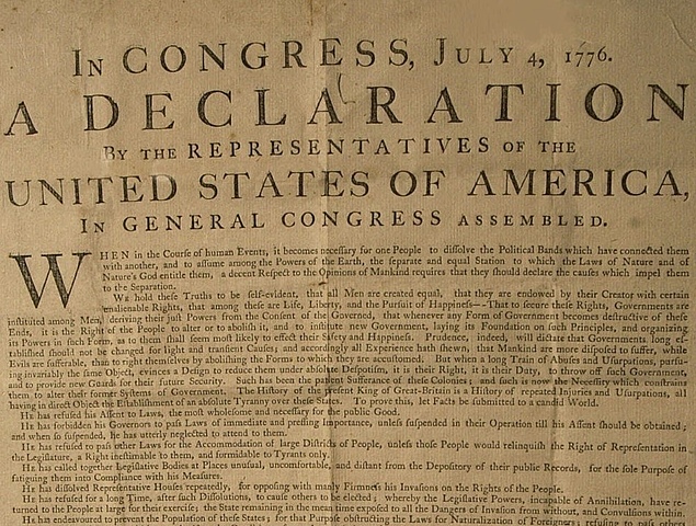 The Declaration of Independence