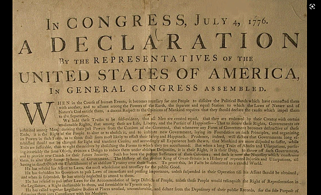 The Declaration of Independence