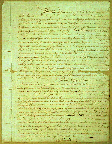 The Pennsylvania’s Constitution