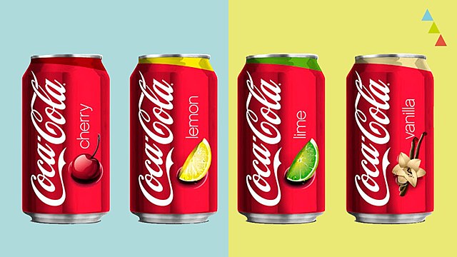 Coca-Cola de diferentes sabores