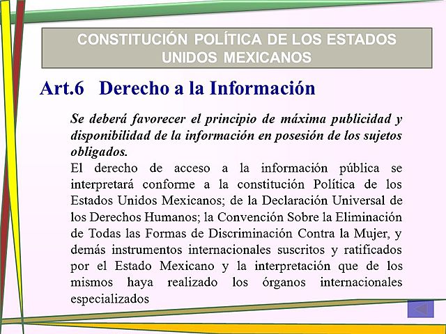 SE REFORMA ARTICULO 6 CONSTITUCIONAL
