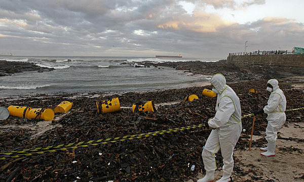 producción de desechos radioactivos y cloacales