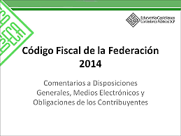 Código Fiscal de la Federación 2014