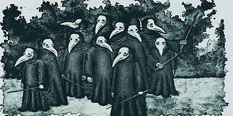 La peste negra condujo a la aceptación universal de doctrina del contagio.