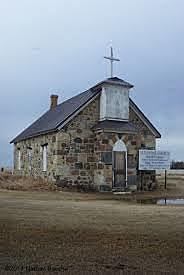 Stone church and school built