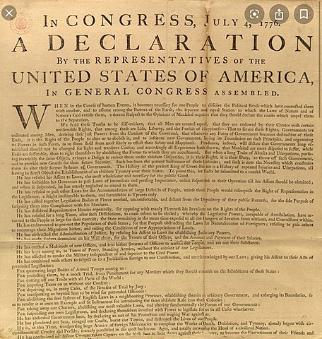 Declaration of Independence
