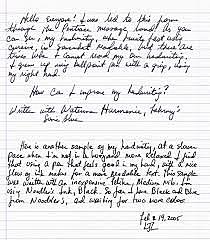 Writing a paper about myself