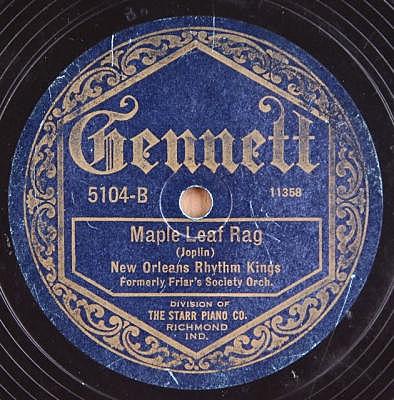 New Orleans Rhythm Kings record Maple Leaf Rag