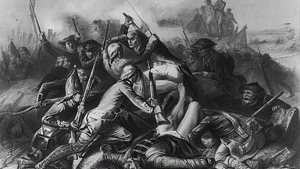 The battle of  Lexington and Concord