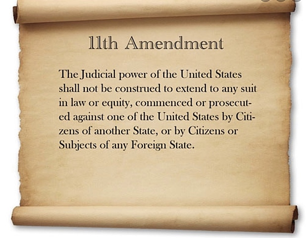 11th Amendment proposed