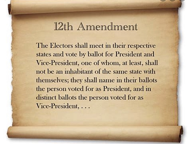 12th Amendment Proposed