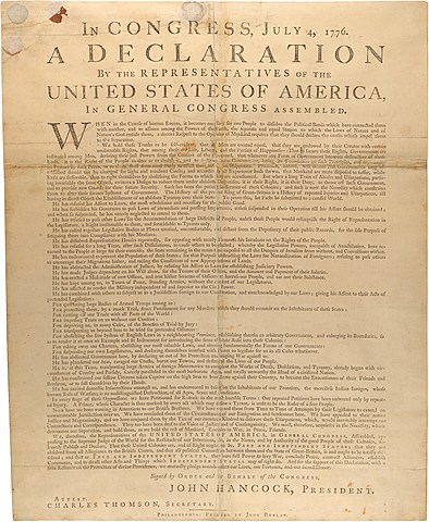 Declaration of Independence adopted