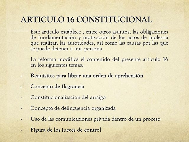 articulo 16 constitucional