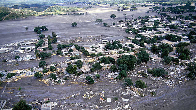 Destruction in Armero Colombia