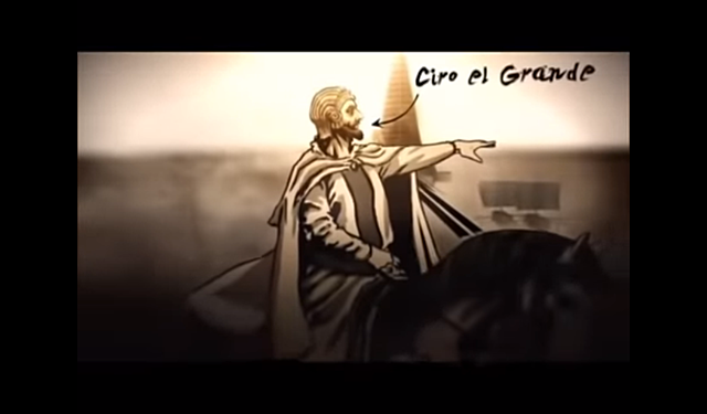La conquista de Ciro el grande. Proclamo la libertad a los esclavos y estableció la libertad de culto, religión e igualdad racial.