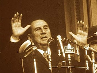 Ultima aparición de Perón