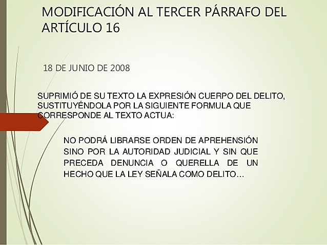 proyecto por el cual se adiciona un párrafo al artículo 16
