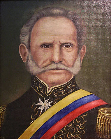 El presidente Tomás Cipriano de Mosquera