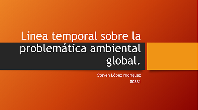 Problemática ambiental global