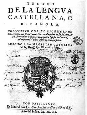 La creación del diccionario de Covarrubias