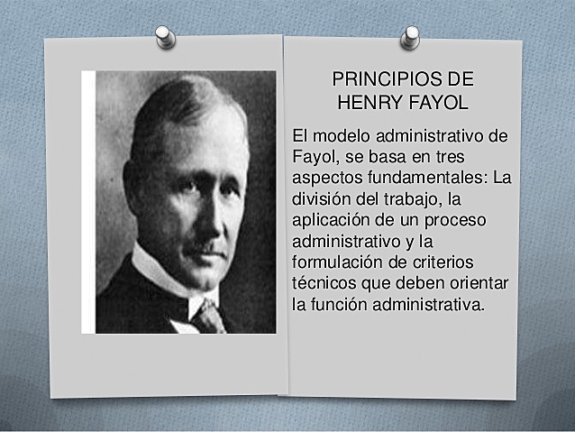 Teoría de la administración operacional moderna. Henry Fayol